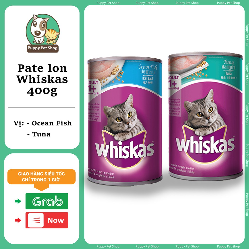 Pate Lon Dành Cho Mèo Lớn Whiskas 400g