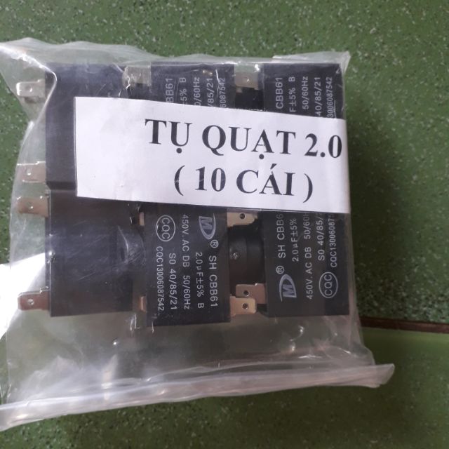 Tụ quạt 2 mf 10 cái