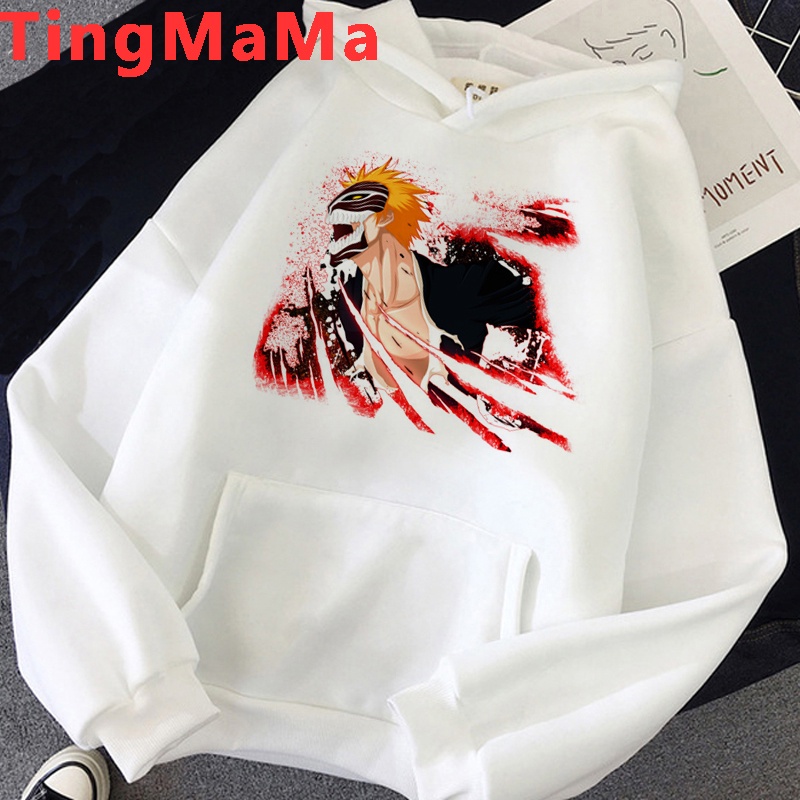Áo Hoodie In Họa Tiết Hoạt Hình Anime Bleach Ichigo Phong Cách Harajuku Dành Cho Nam