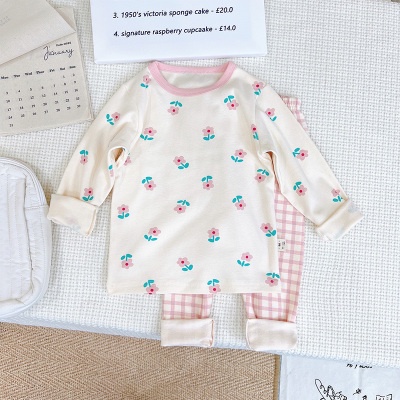 Bộ Đồ Ngủ Dài Tay Hai Món Thời Trang Mùa Thu Cho Bé