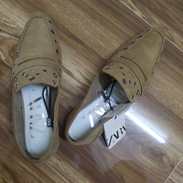 Giầy zara nguyên seal size 37 da thật 100%