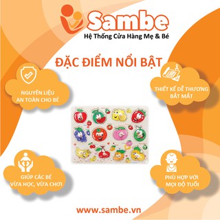 Đồ chơi gỗ Bảng các loại trái cây CA628