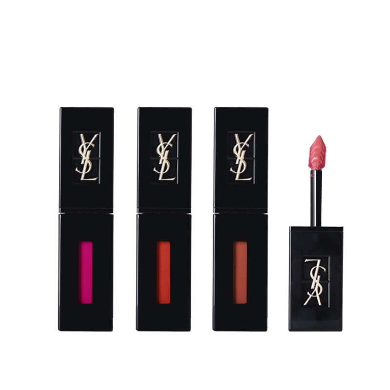 Ysl / Saint Laurent Son Kem Bóng Màu Đen Trang Điểm Thời Trang