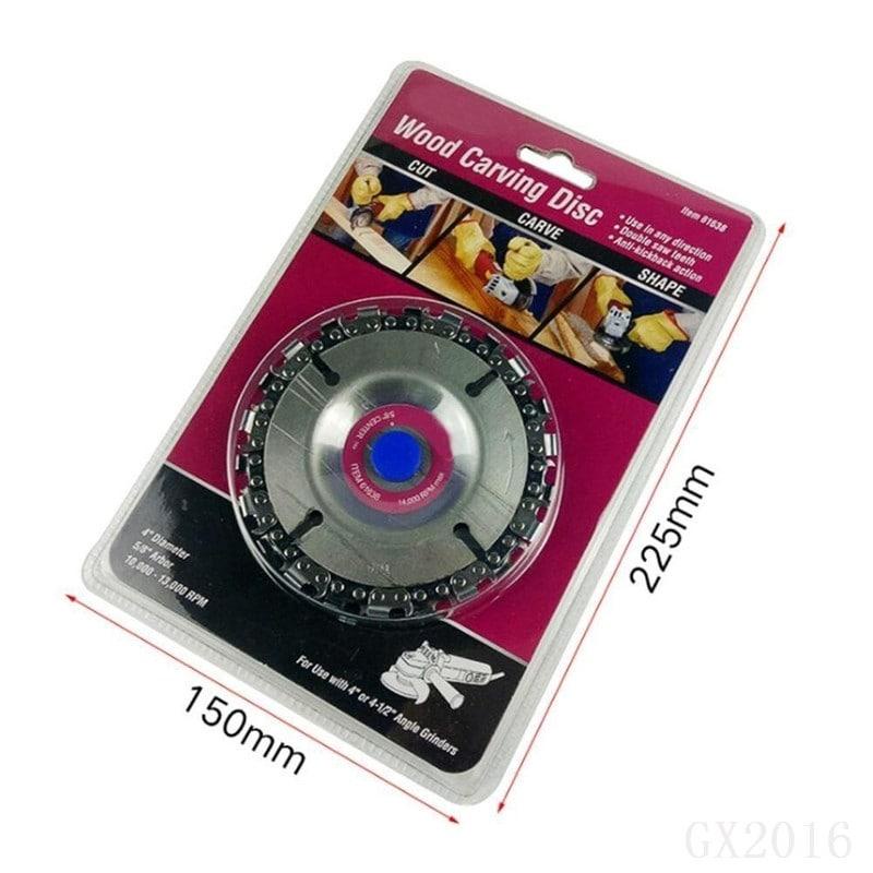Đĩa cưa xích tròn, lưỡi cưa xích cắt gỗ, phay phá gỗ đa năng gắn máy mài 4 inch, 5 inch