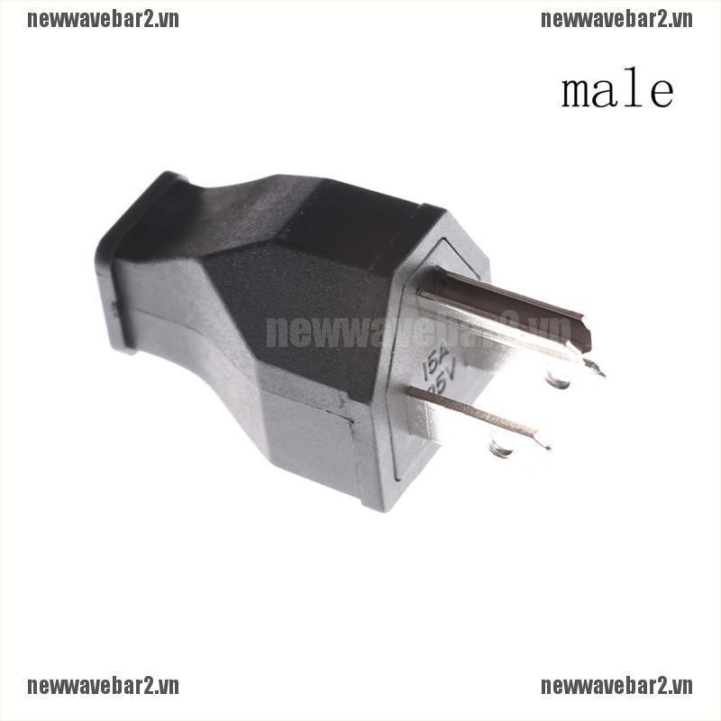 Đầu nối phích cắm us 3 chấu 125V 15A