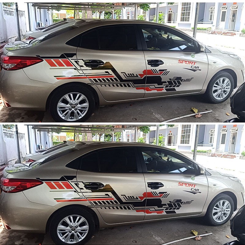 Tem Dán Xe Toyota Vios