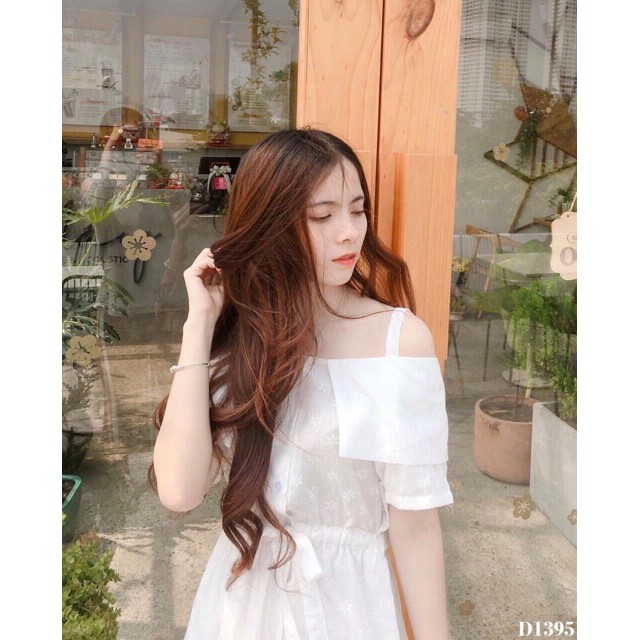 Đầm dự tiệc / Váy trắng hoa nhí với thiết kế hoa cúc trắng xinh Đầm Nữ Hoài Thương | BigBuy360 - bigbuy360.vn