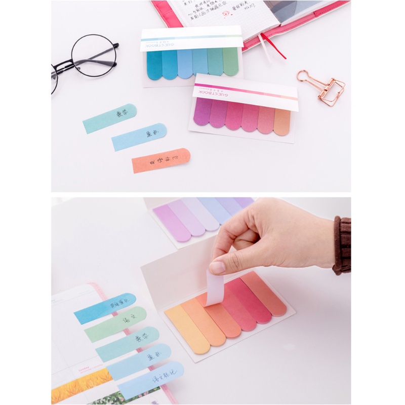 Set 60 tờ giấy ghi chú nhiều màu sắc tiện dụng cho học sinh
