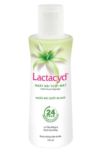 Dung dịch vệ sinh phụ nữ Lactacyd ngày dài tươi mát chiết xuất từ lá trầu không (150/250ml)