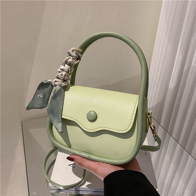 Túi Đeo Vai Hình Vuông Màu Trơn Phong Cách retro Đơn Giản Thời Trang 2022