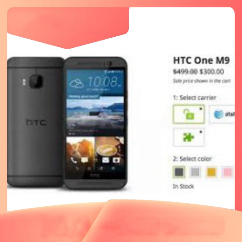 GIẢM GIÁ Điện Thoại HTC One M9 Quốc Tế . Ram 3G/32GB - Nhập Khẩu 100% - FULLBOX GIẢM GIÁ