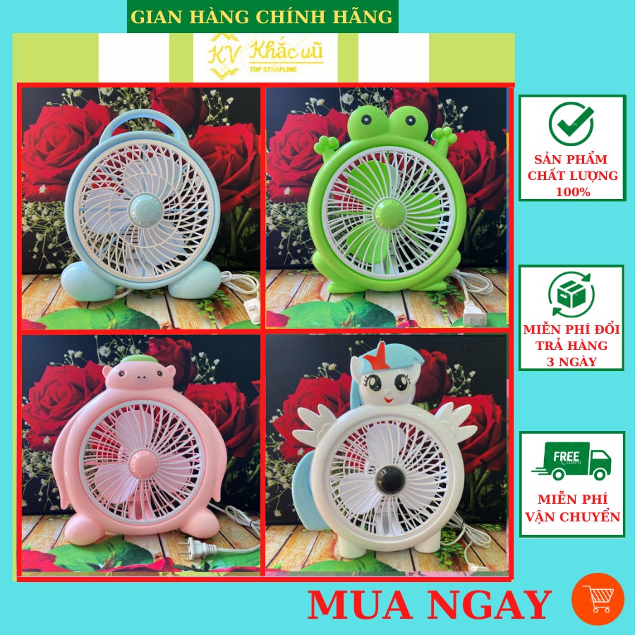 Freeship - Quạt mini - Quạt để bàn - Quạt hình thú cưng - Siêu dễ thương