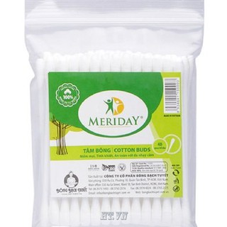 Gói 40 Cây Tăm Bông Ngoáy Tai Bạch Tuyết 100% chính hãng