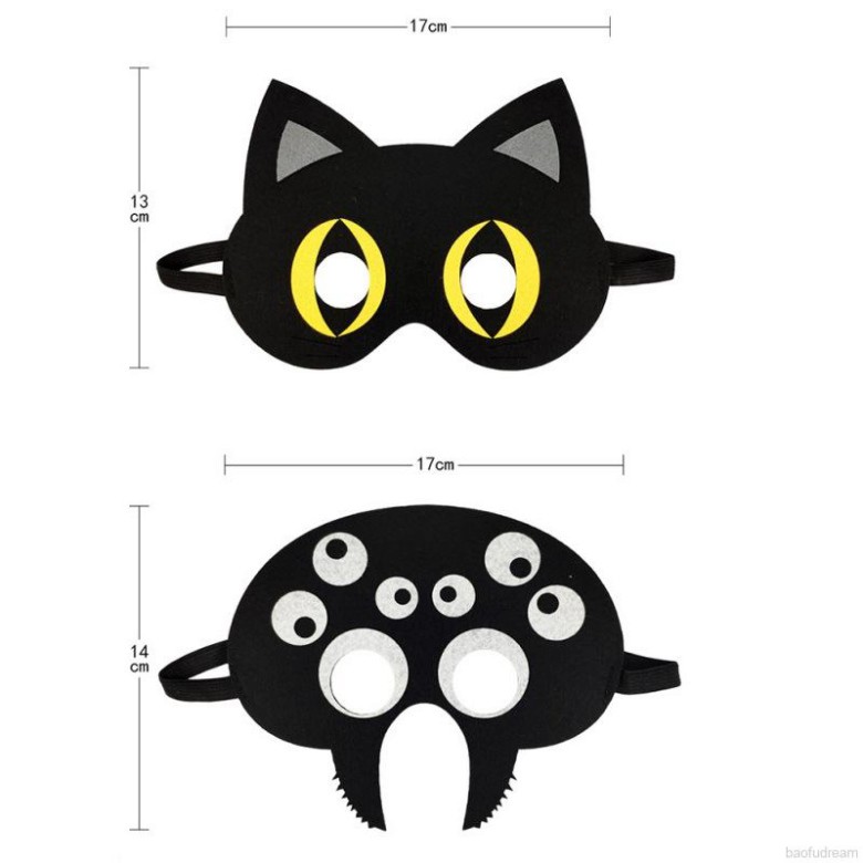 Mặt Nạ Hóa Trang Halloween Trình Diễn Sân Khấu Bằng Vải Nỉ Nhiều Kiểu Tùy Chọn Dành Cho Bé