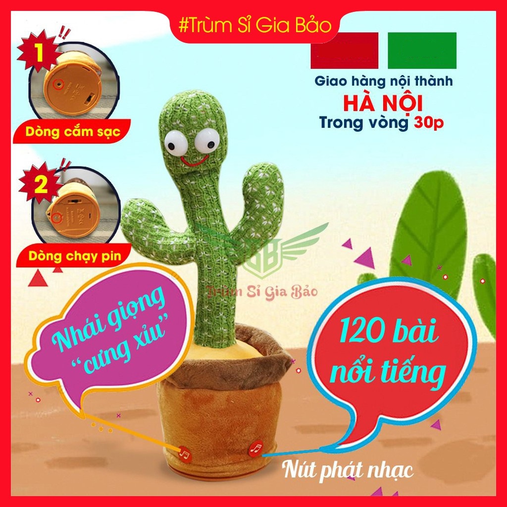 Xương rồng nhảy múa nhại tiếng có đèn , cây xương rồng nhảy múa biết nói phát nhạc 120 bài hát tiếng Việt - Anh
