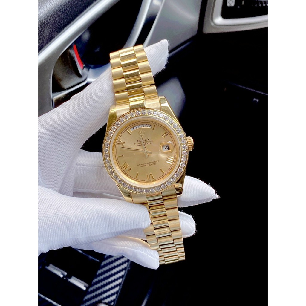 Đồng hồ nam chính hãng, đồng hồ đeo tay nam ROLEX full box siêu đẳng cấp, viền xoàn kính Sapphire cực kỳ sang trọng
