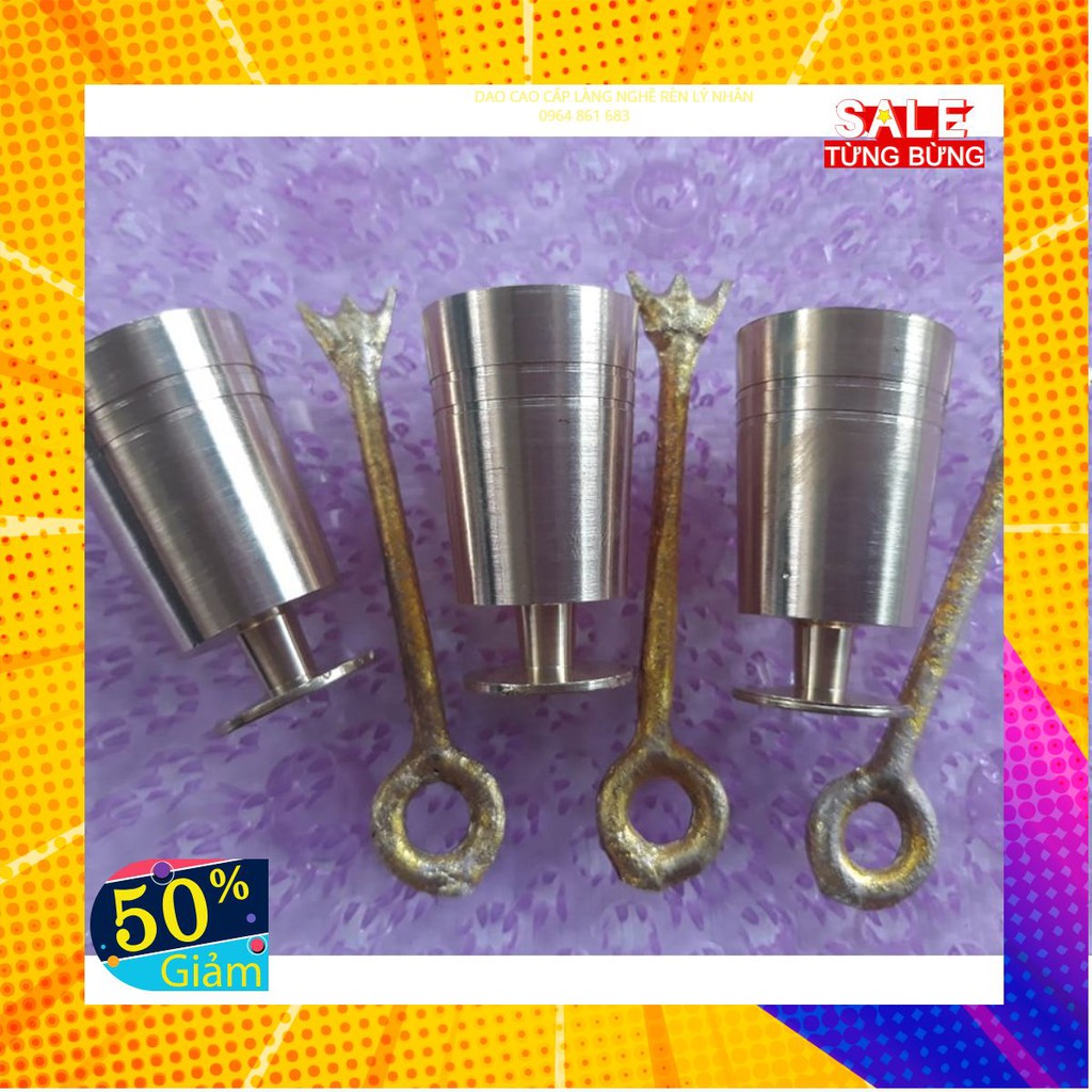 Cối giã trầu đồng bé
