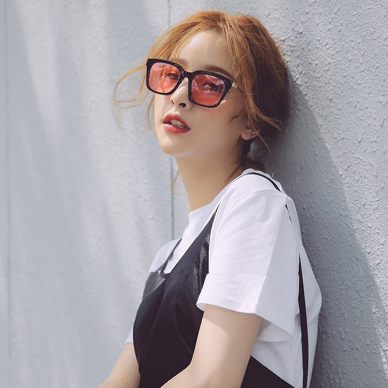 Kính Mát Gọng Vuông Màu Kẹo Thời Trang Phong Cách Phương Tây Cho Nam Nữ
