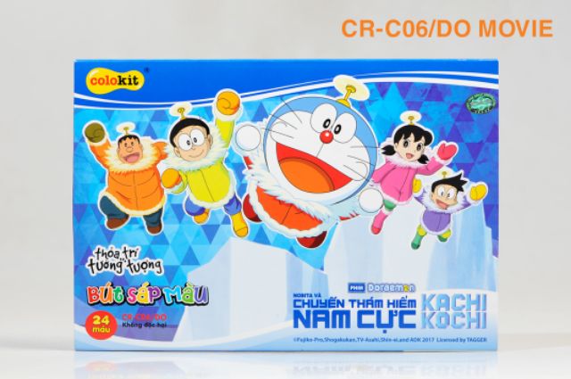 Hộp 24 sáp màu CR06 Doraemon