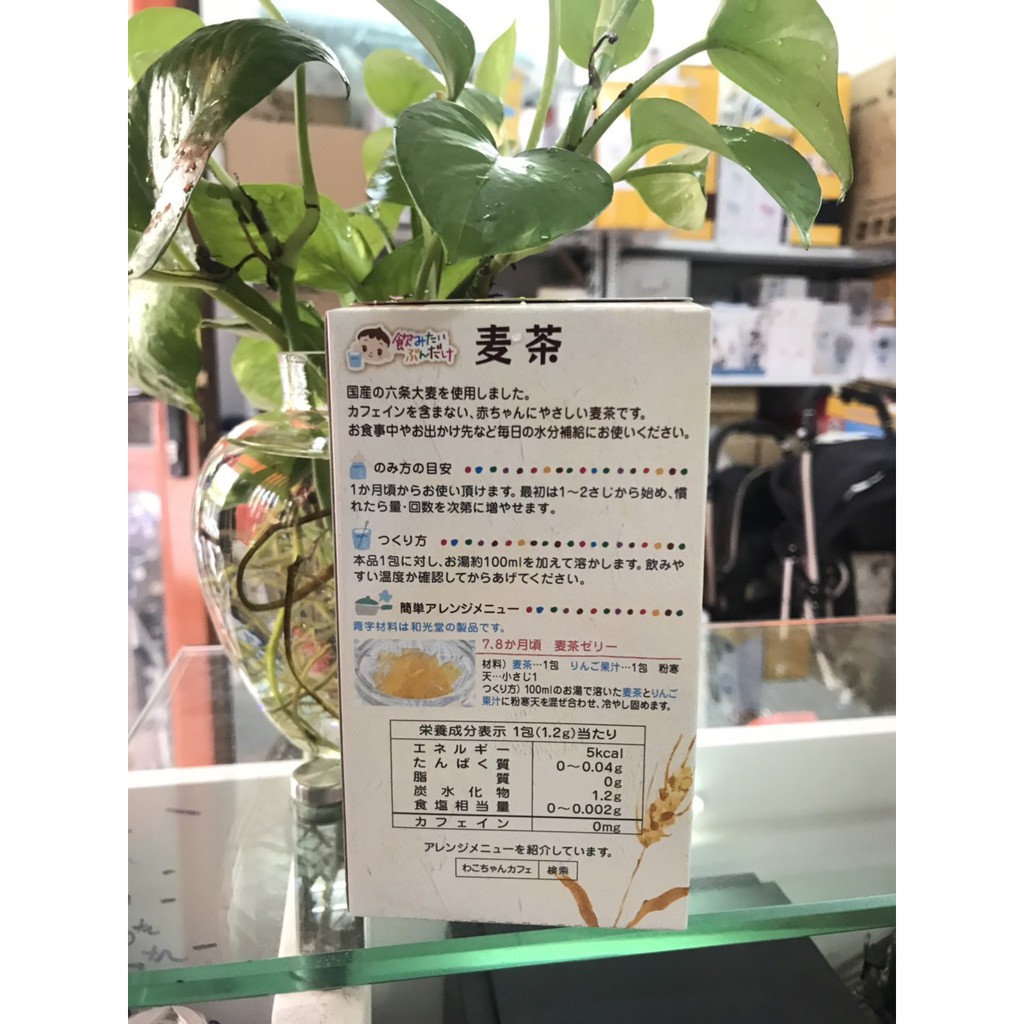 Trà lúa mạch cho bé Wakodo Nhật Bản hộp 8 gói