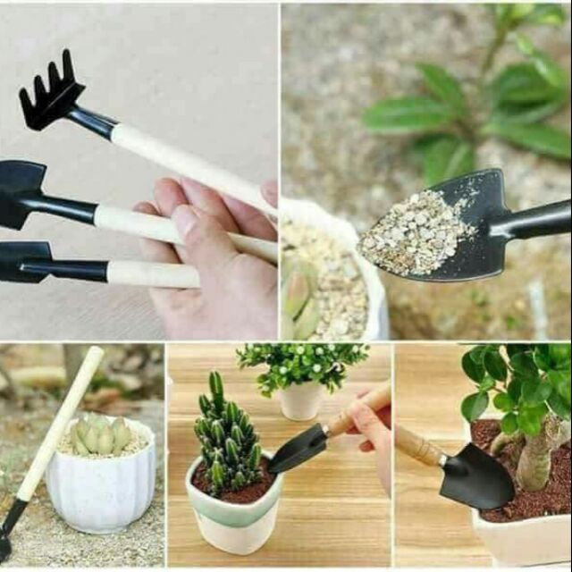 Bộ 3 cuốc xẻng thuổng làm vườn loại to