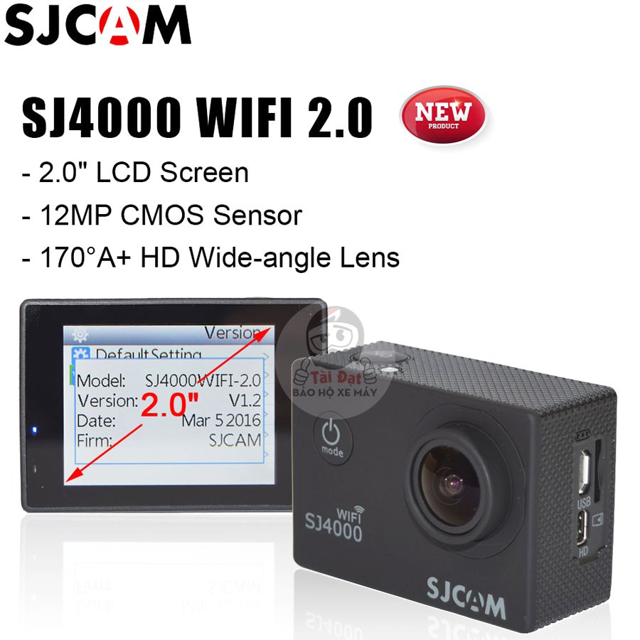 Camera hành trình, hành động SJCam SJ4000 màn hình 2 Inch lưu giữ kỉ niệm đẹp đi du lịch và đi phượt