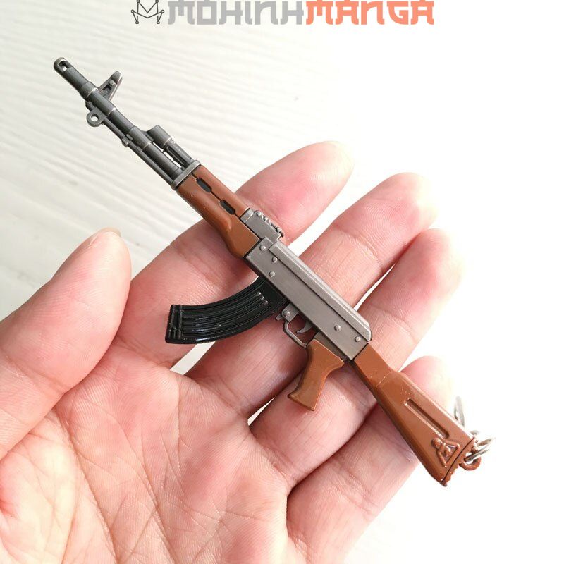 Móc khóa mô hình AKM AK-47 bằng kim loại PUBG Counter Strike Free Fire