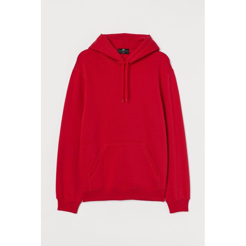 Áo Hoodie Hnm H & M Cơ Bản Màu Đỏ