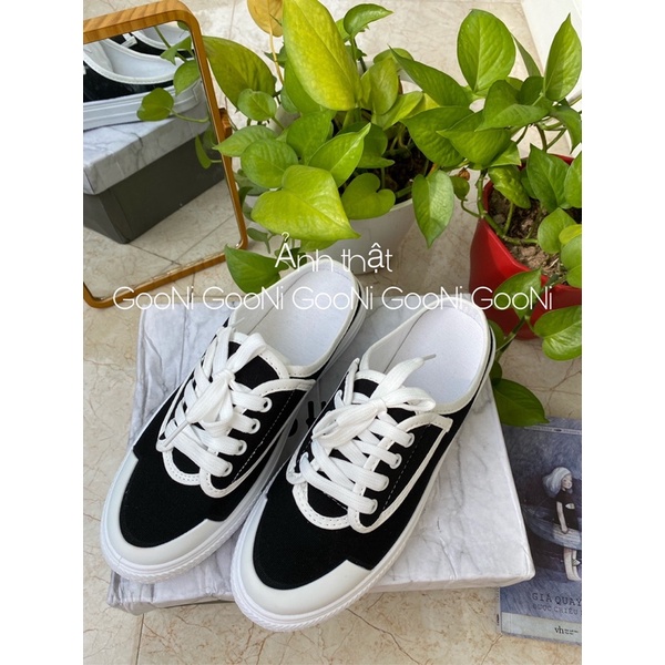 Giày thể thao, giày sneaker dẫm gót tiện dụng năng động phong cách thời trang dành cho nữ