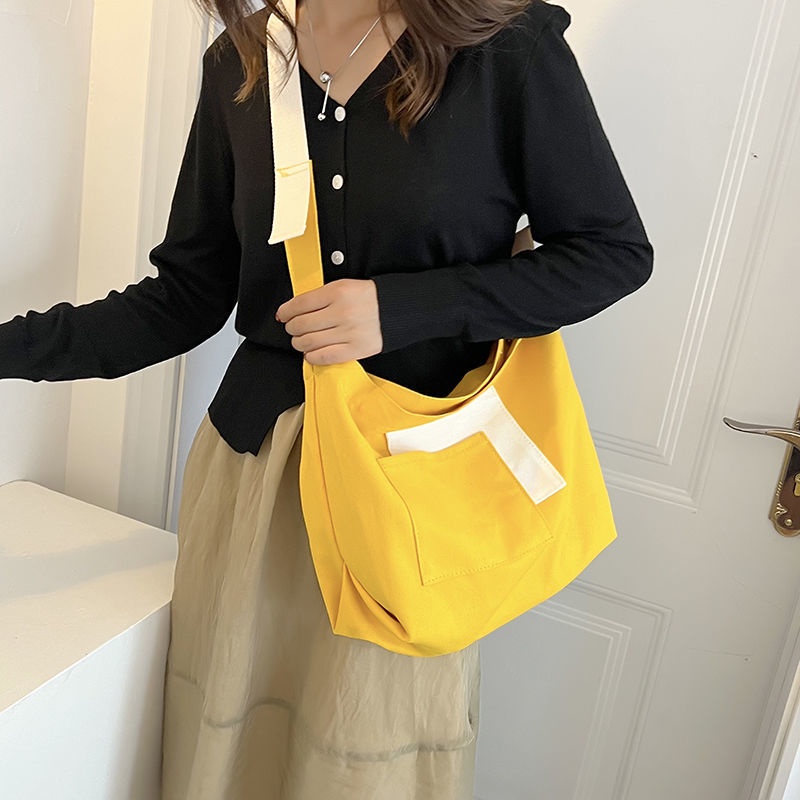 Túi Xách Canvas Cỡ Lớn Thiết Kế Đơn Giản Thời Trang Cho Nữ