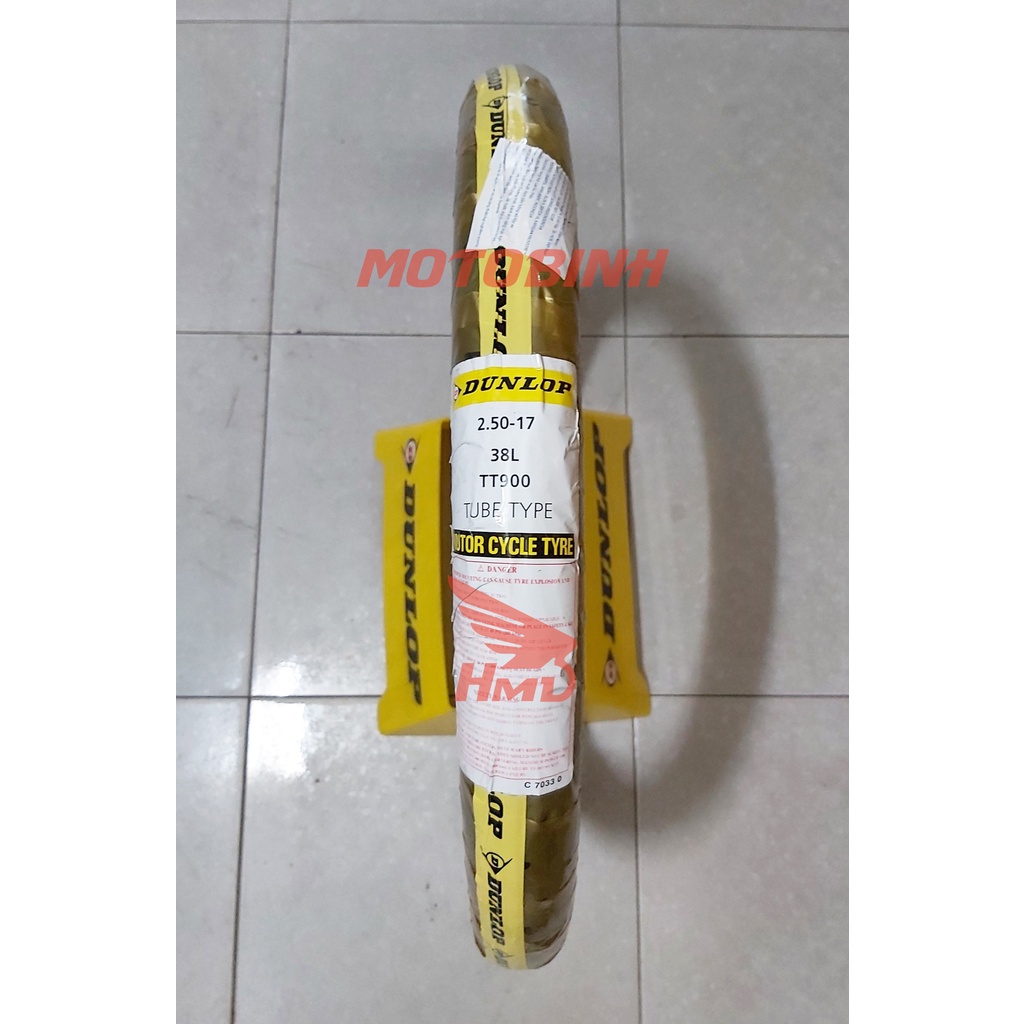 Cặp lốp/vỏ xe TT900 TT Dunlop dành cho xe Wave, Dream, ...