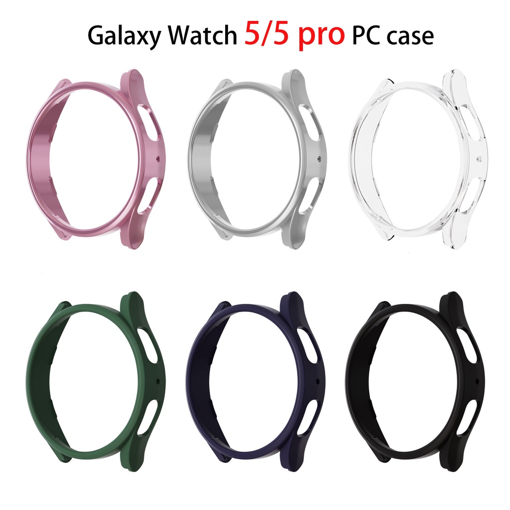 Ốp Bảo Vệ Màn Hình Đồng Hồ Bằng PC Tròn 45mm 5 44mm 40mm Cho Samsung Galaxy watch 5 pro