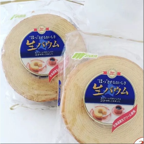 Bánh bông lan cuộn nguyên cái Marukin Baumkuchen 310g nội địa Nhật Bản