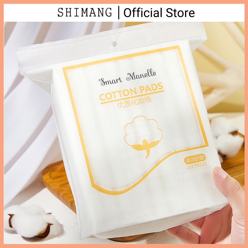 Bông tẩy trang Smart Manelle 222 miếng Bông tẩy trang Cotton Pad 100% tự nhiên BTT