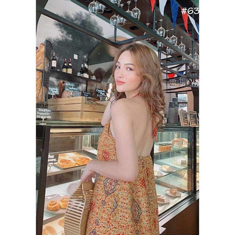 Đầm yếm thổ cẩm siêu xinh | BigBuy360 - bigbuy360.vn