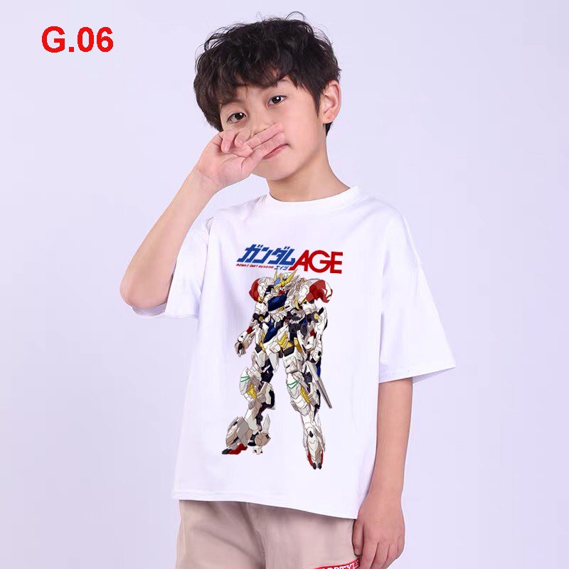 áo thun bé trai gundam gunbla cotton mát mẻ dễ chịu