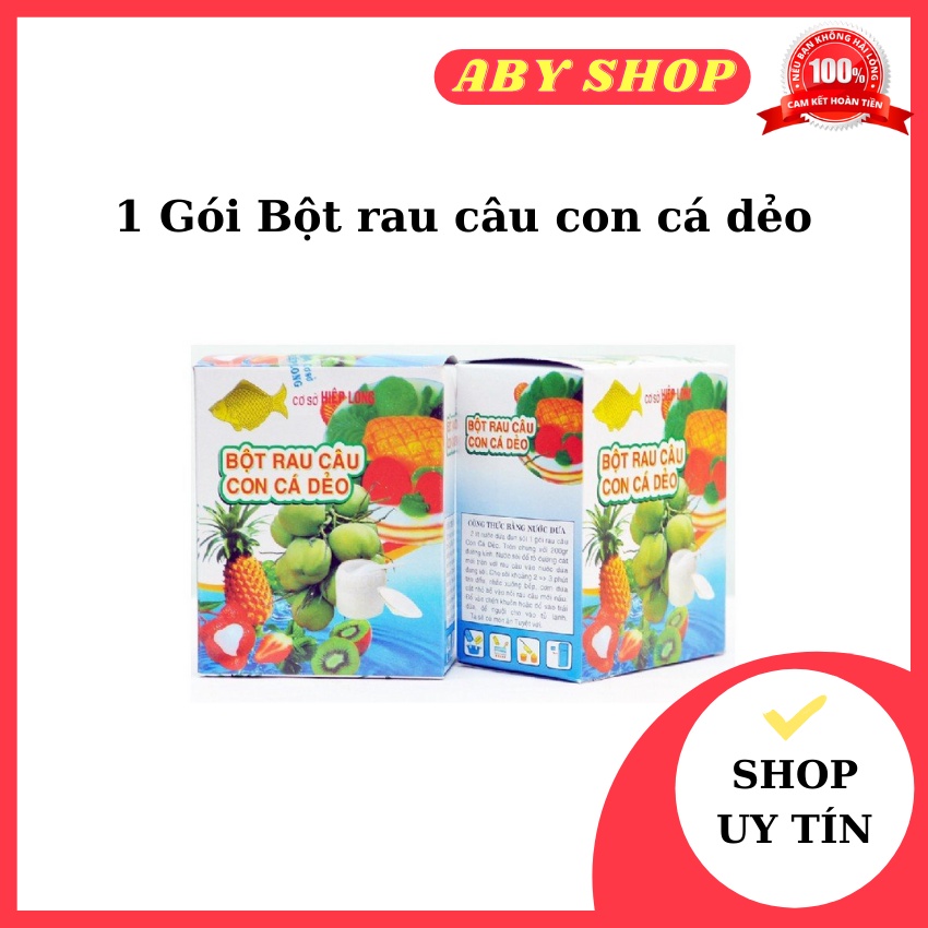 1 Gói Bột rau câu con cá dẻo ⚡ HÀNG CAO CẤP ⚡ bột rau câu Hiệp Long xốp, đông đặc giúp dễ tạo hình thạch