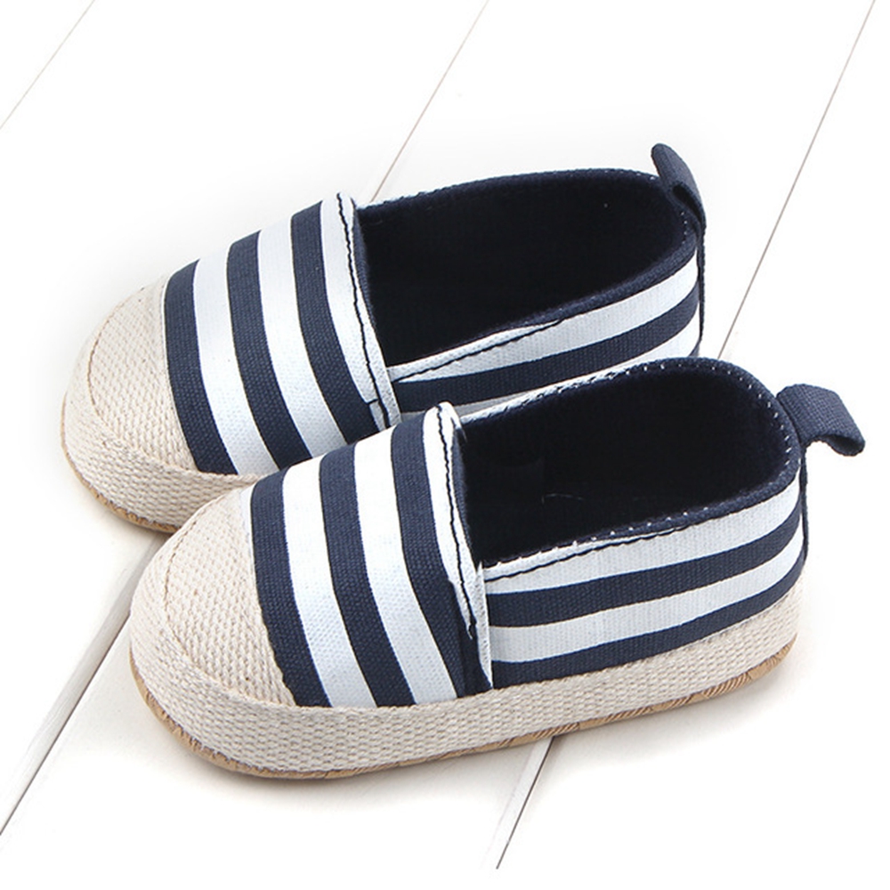 Giày Lười Vải Lanh Đế Mềm Chống Trượt Cho Bé