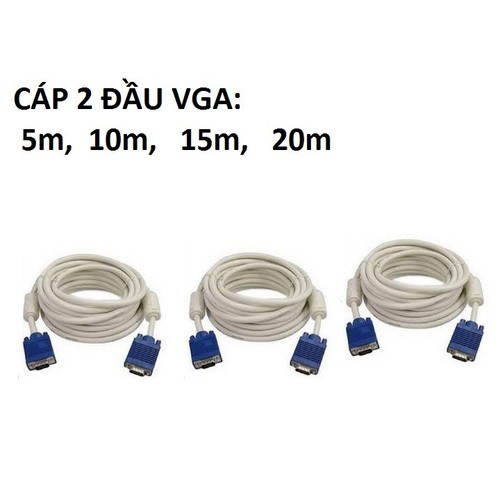 HOT -  Cáp VGA trắng 20m
