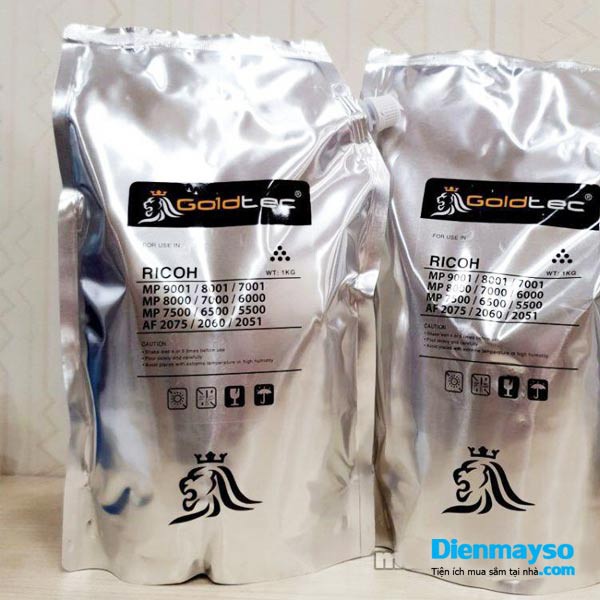 Mực nạp Goldtec, máy photocopy Ricoh AF 2075, 2060, 2051, 1075, 1060, 1055, MP 7500, 6500, 5500