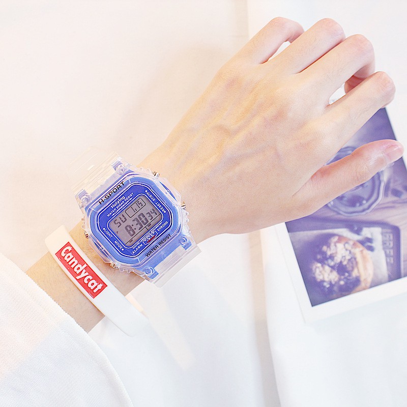 (Giá Sỉ) Đồng Hồ Thể Thao Nam Nữ Sport C29 Dây Trong Suốt Máy Điện Tử 8 Chức Năng - Bảo Hành 6 Tháng | BigBuy360 - bigbuy360.vn