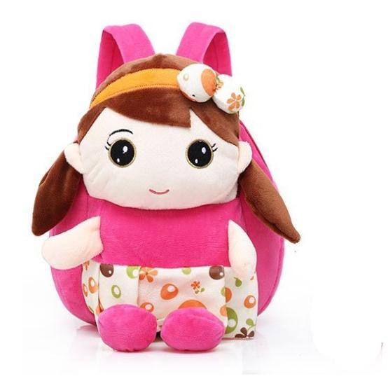 ba lô cho bé mẫu giáo mầm non hình công chúa búp bê cho bé gái BL002