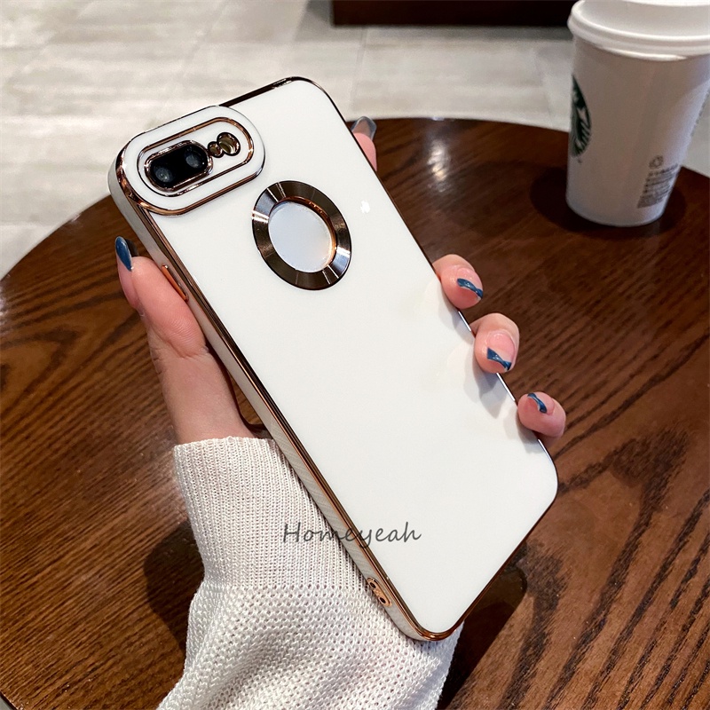 Ốp Điện Thoại Silicon Mềm Mạ Viền Camera Chống Sốc Cho iPhone 7 8 Plus se 2020 2022 se2 X XR Xs Max 11 Pro