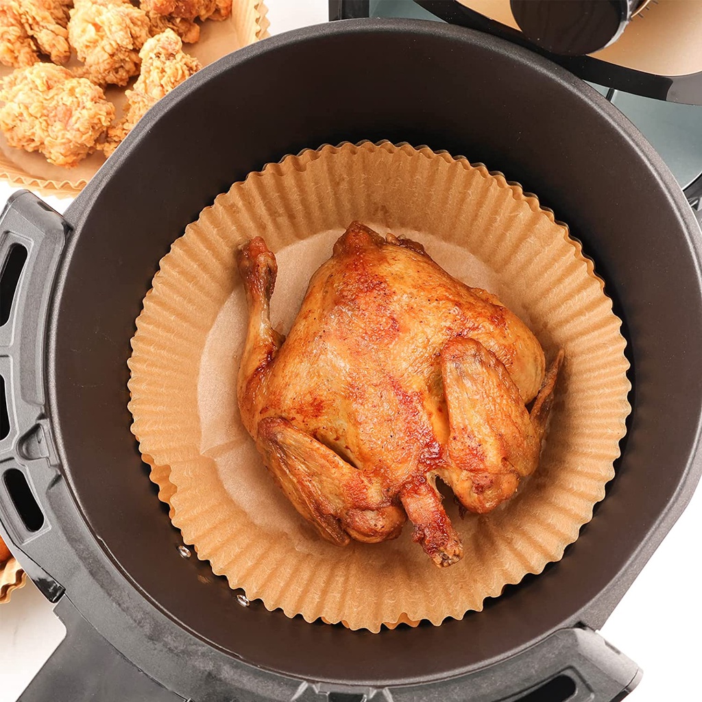 100 Giấy lót nướng bánh 6.3 inch chống dính chống thấm nước chống dầu sử dụng một lần cho lò vi sóng