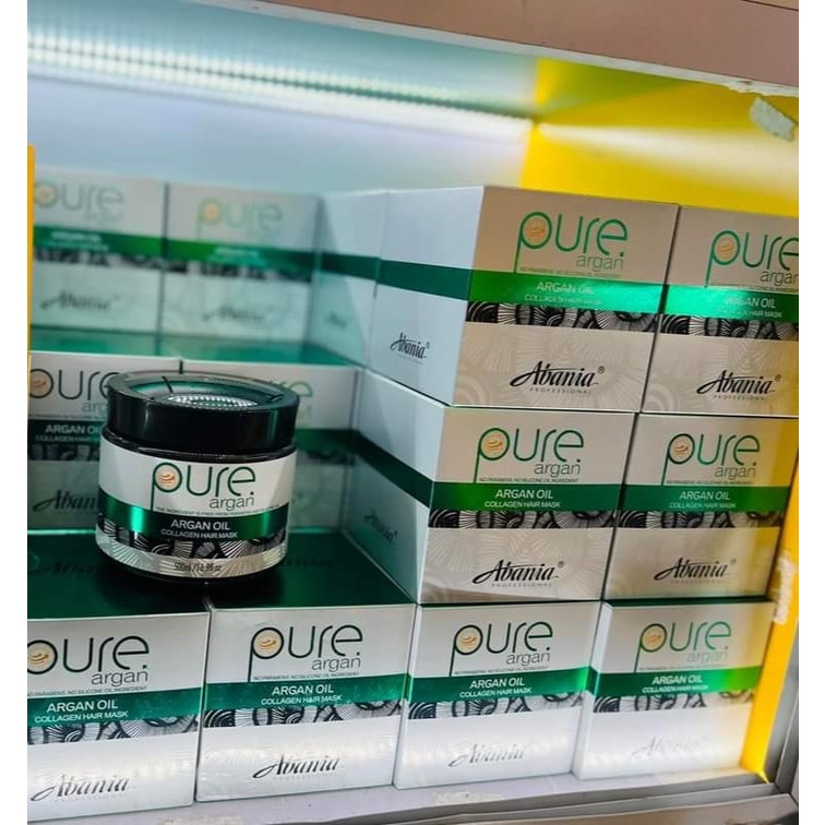 Kem ủ tóc phục hồi siêu mượt Abania Pure Argan 500m tái tạo trẻ hóa tóc