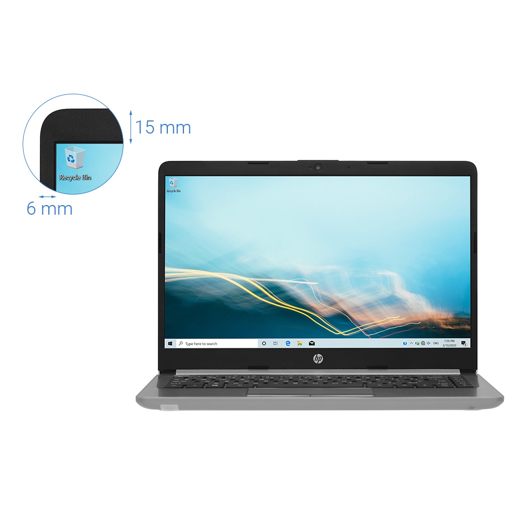 Laptop HP 245 G8 R3 5300U/4GB/256GB/14”F/Win11//Bạc - Hàng chính hãng