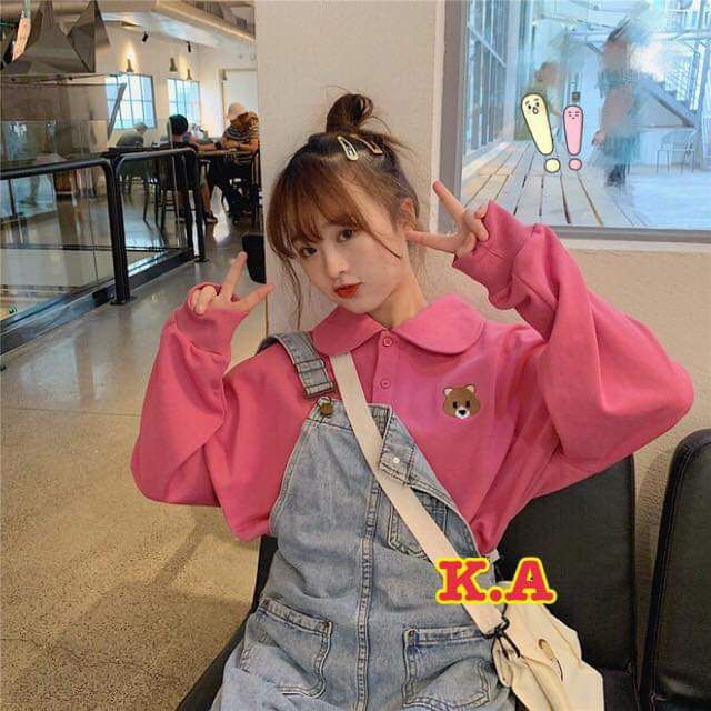 Áo polo cổ sen thêu gấu ,AN MINH, chất da cá ,kèm ảnh thật. | BigBuy360 - bigbuy360.vn