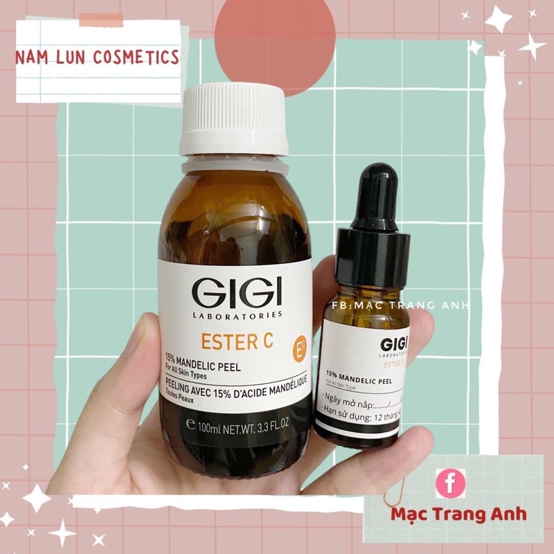 Tinh chất làm trắng da Gigi Ester C 15% Mandelic Peel