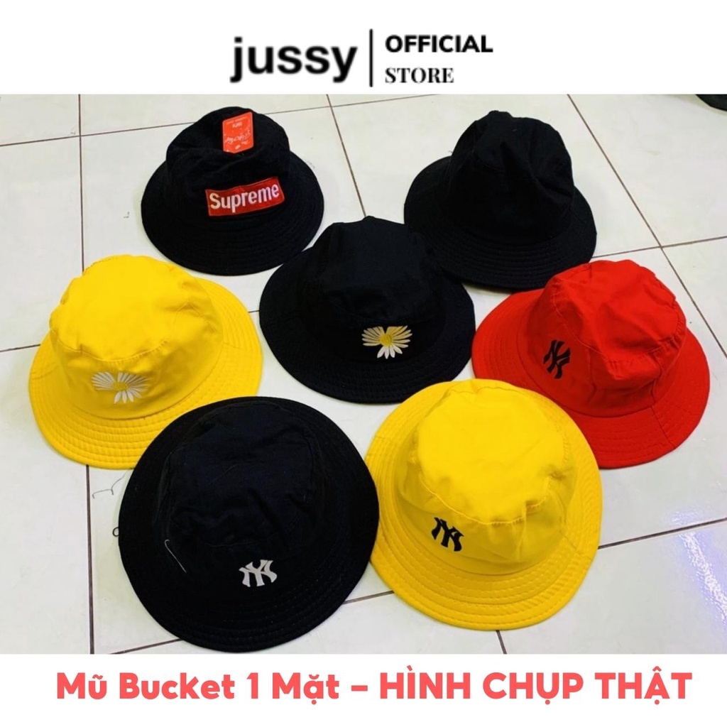 Mũ Bucket Nam Nữ 1 Mặt Thời Trang Jussy Nhiều Mẩu Nón Tai Bèo Nam Nữ Tổng Hợp Hot Trend Vải Kaki Dày Form Chuẩn Đẹp