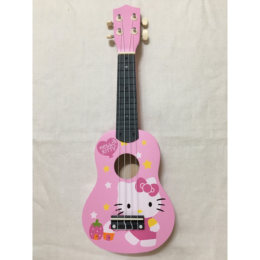 Đàn Ukulele Soprano 4 dây họa tiết Kitty nơ đỏ - HÀNG CÓ SẴN